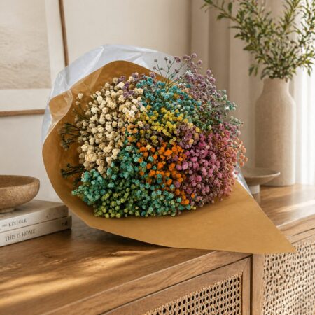 Bouquet gypsophila multicolor maxi