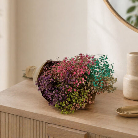 Bouquet gypsophila multicolor mini