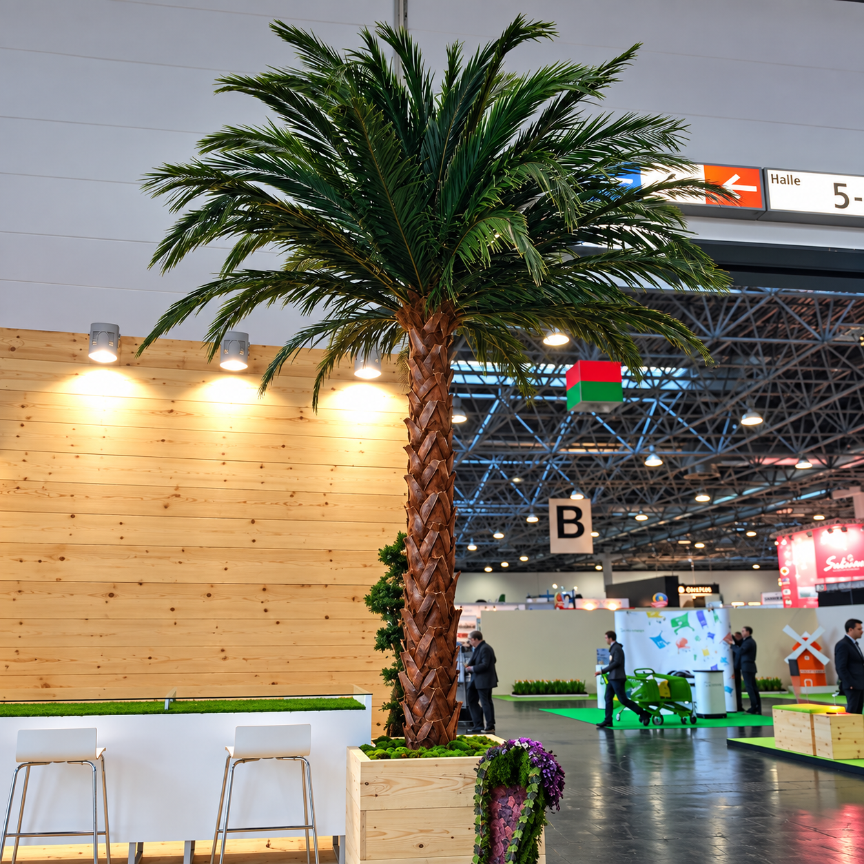 Allestimento Stand Fiera verde stabilizzato